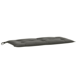 Coussin de banc de jardin gris foncé mélangé 100x50x7 cm tissu