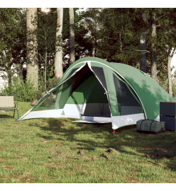 Tente de camping de cabine 4 personnes vert imperméable