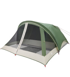 Tente de camping de cabine 4 personnes vert imperméable