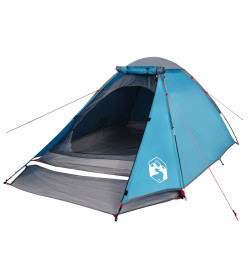 Tente de camping à dôme 4 personnes bleu imperméable