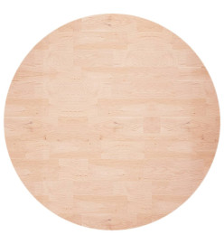 Dessus de table rond Ø80x1,5 cm Bois de chêne massif non traité