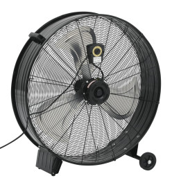 Ventilateur à tambour industriel 77 cm 240 W Noir