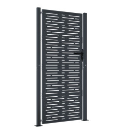 Portail de jardin anthracite 105x205 cm conception de carré