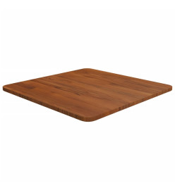 Dessus de table carré Marron foncé50x50x1,5cm Bois chêne traité