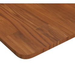 Dessus de table carré Marron foncé70x70x1,5cm Bois chêne traité