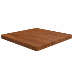 Dessus de table carré Marron foncé 60x60x4cm Bois chêne traité