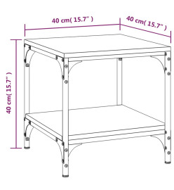 Table d'appoint Chêne sonoma 40x40x40 cm Bois d'ingénierie