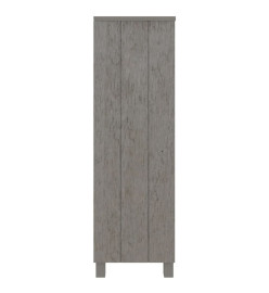 Bibliothèque HAMAR Gris clair 85x35x112 cm Bois de pin massif