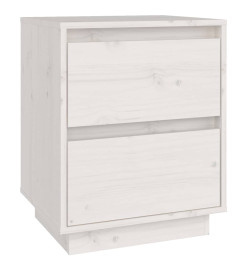 Tables de chevet 2 pcs Blanc 40x35x50 cm Bois de pin solide