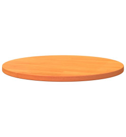 Dessus de table rond cire marron Ø60x2,5 cm bois de pin massif