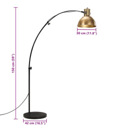 Lampadaire 25 W laiton antique 150 cm E27