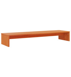 Support de moniteur marron miel 100x27x15 cm bois de pin solide