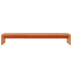 Support de moniteur marron miel 100x27x15 cm bois de pin solide