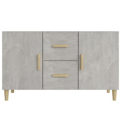 Buffet gris béton 100x36x60 cm bois d'ingénierie