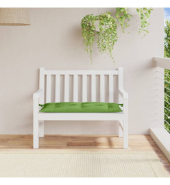 Coussin de banc de jardin vert mélangé 100x50x7 cm tissu