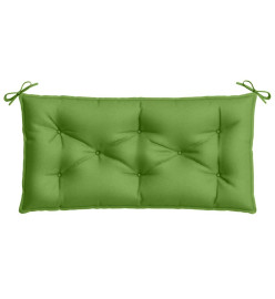 Coussin de banc de jardin vert mélangé 100x50x7 cm tissu