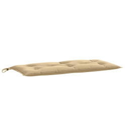 Coussin de banc de jardin beige mélangé 100x50x7 cm tissu