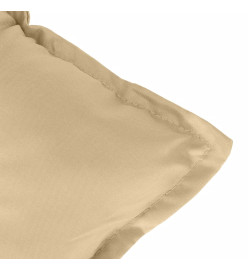 Coussin de banc de jardin beige mélangé 100x50x7 cm tissu