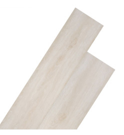 Planches de plancher PVC Non auto-adhésif Chêne blanc classique