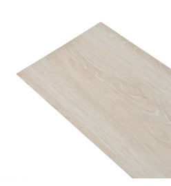 Planches de plancher PVC Non auto-adhésif Chêne blanc classique