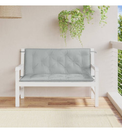 Coussins de banc de jardin lot de 2 gris clair mélangé tissu