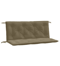 Coussins de banc de jardin lot de 2 taupe mélangé tissu