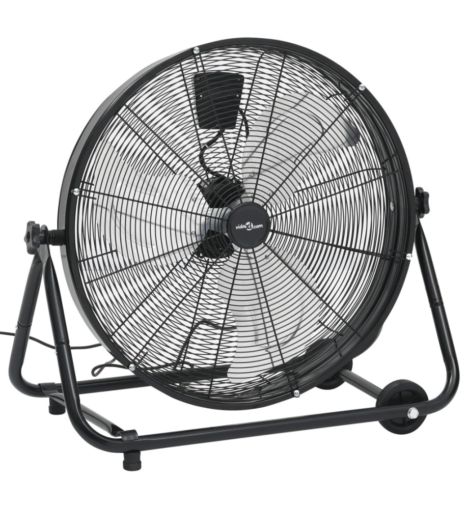 Ventilateur à tambour industriel 60 cm 180 W Noir