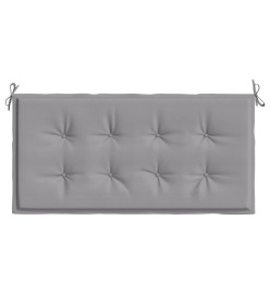 Coussin de banc de jardin gris 100x50x3 cm tissu oxford