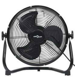 Ventilateur de sol 3 vitesses 55 cm 100 W Noir