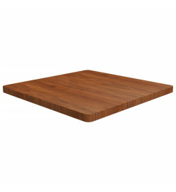 Dessus de table carré Marron foncé 80x80x4cm Bois chêne traité