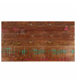 Dessus de table 100x50x3,8cm rectangulaire bois massif récupéré