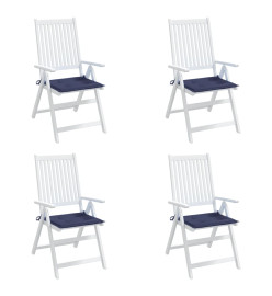 Coussins de palette lot de 4 bleu marine 40x40x3cm tissu oxford