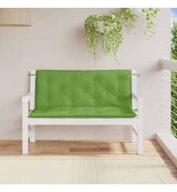 Coussins de banc de jardin lot de 2 vert mélangé tissu