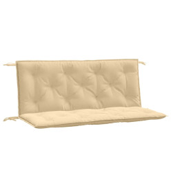 Coussins de banc de jardin lot de 2 beige mélangé tissu