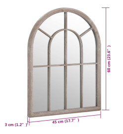 Miroir Sable 60x45 cm Fer pour utilisation à l'intérieur