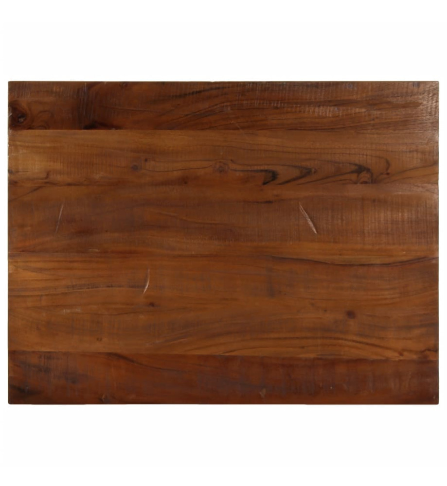 Dessus de table 70x60x2,5 cm rectangulaire bois massif récupéré