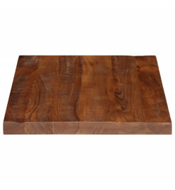 Dessus de table 70x60x2,5 cm rectangulaire bois massif récupéré