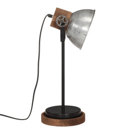 Lampe de bureau 25 W argent vintage 17x17x50 cm E27