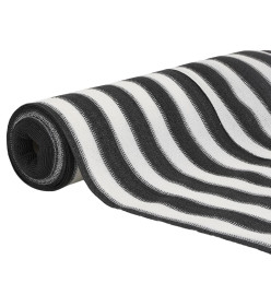 Filet brise-vue anthracite et blanc 1,8x10 m PEHD 150 g/m²