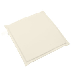 Coussins de siège de jardin lot de 2 crème 45x45x2 cm carré