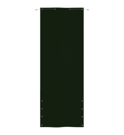 Écran de balcon Vert foncé 80x240 cm Tissu Oxford