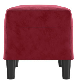 Banc Rouge bordeaux 70x35x41 cm Velours