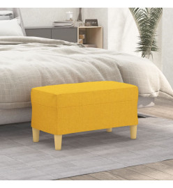 Banc Jaune clair 70x35x41 cm Tissu