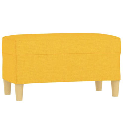 Banc Jaune clair 70x35x41 cm Tissu