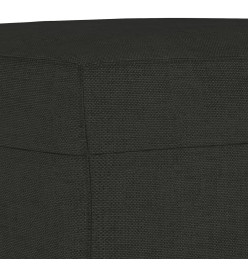 Ensemble de canapés 3 pcs avec coussins Noir Tissu