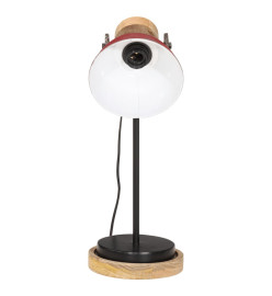 Lampe de bureau 25 W rouge délavé 17x17x50 cm E27