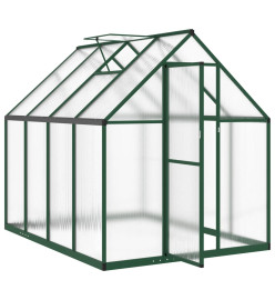 Serre avec cadre de base vert 224x169x195 cm aluminium