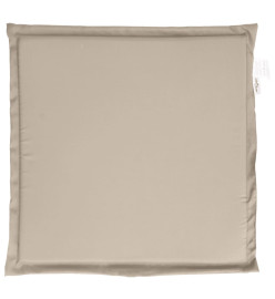 Coussins de siège de jardin lot de 6 taupe 45x45x2 cm carré