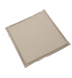 Coussins de siège de jardin lot de 4 taupe 45x45x2 cm carré