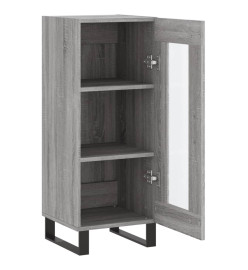 Buffet Sonoma gris 34,5x34x90 cm Bois d'ingénierie